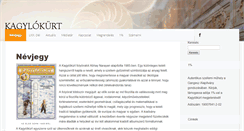 Desktop Screenshot of kagylokurt.hu